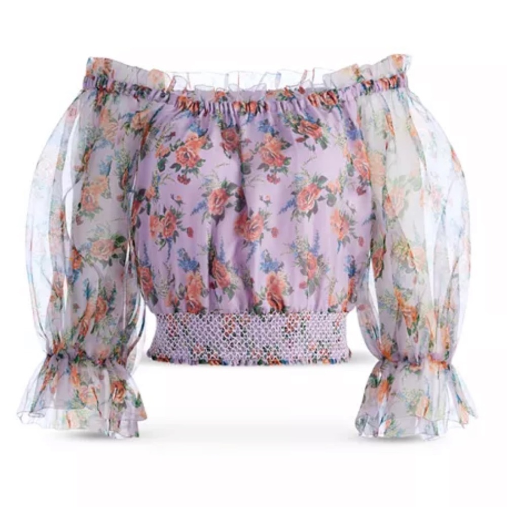 ALICE + OLIVIA**Caprina Floral Silk Blouse**Sm. $395 - Picture 1 of 12